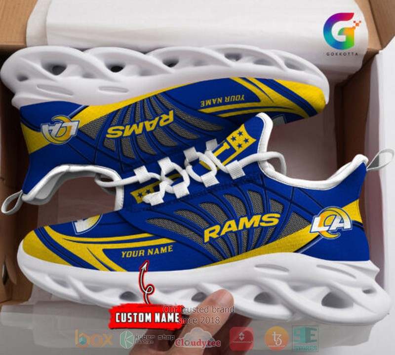 Personalized-Nfl-Los-Angeles-Rams-Custom-Clunky-Max-Soul-Shoes-1