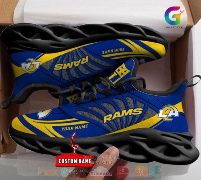 Personalized-Nfl-Los-Angeles-Rams-Custom-Clunky-Max-Soul-Shoes-2