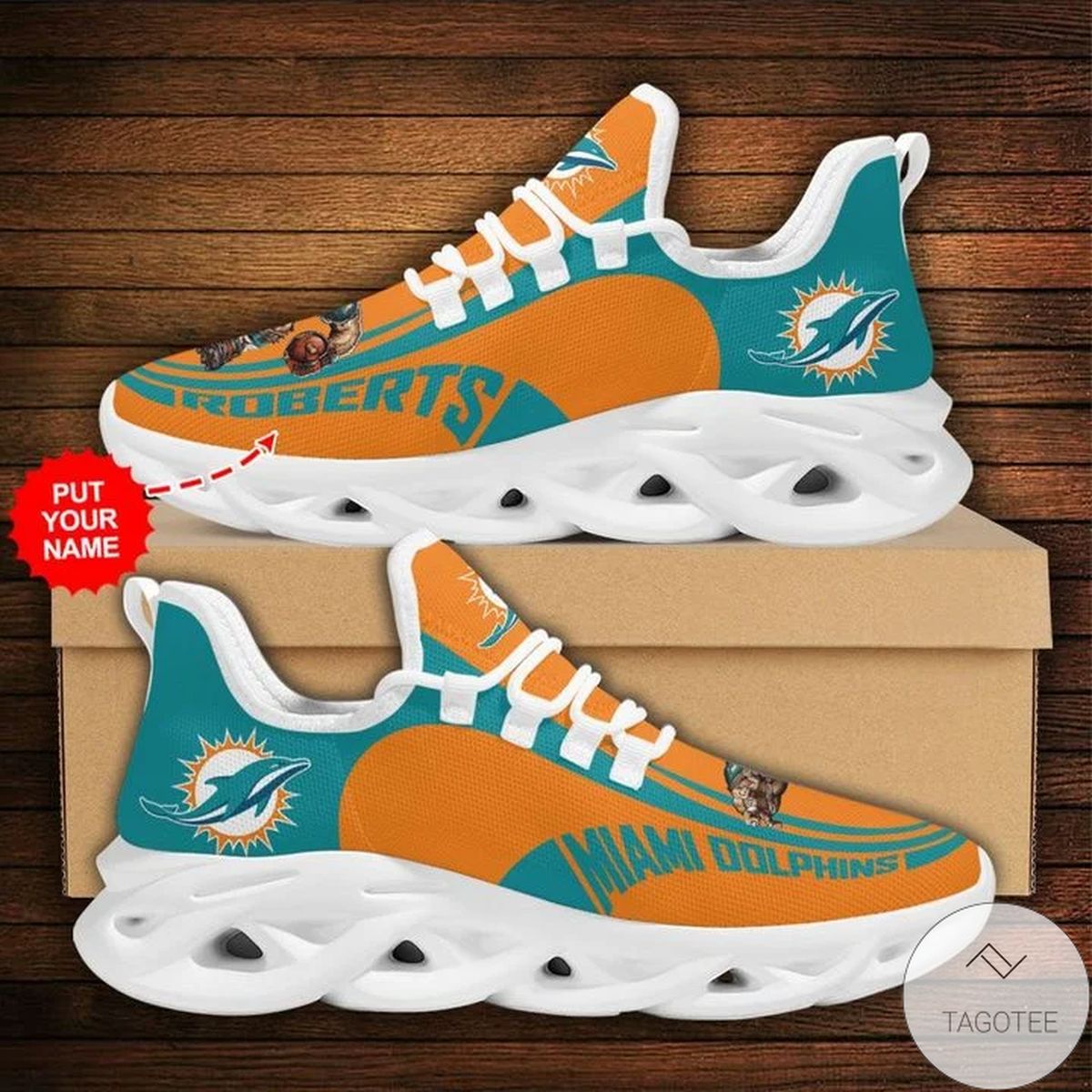 Personalized Nfl Miami Dolphins Sneaker Max Soul Shoes Personalized Nfl Miami Dolphins Sneaker Max Soul Shoes