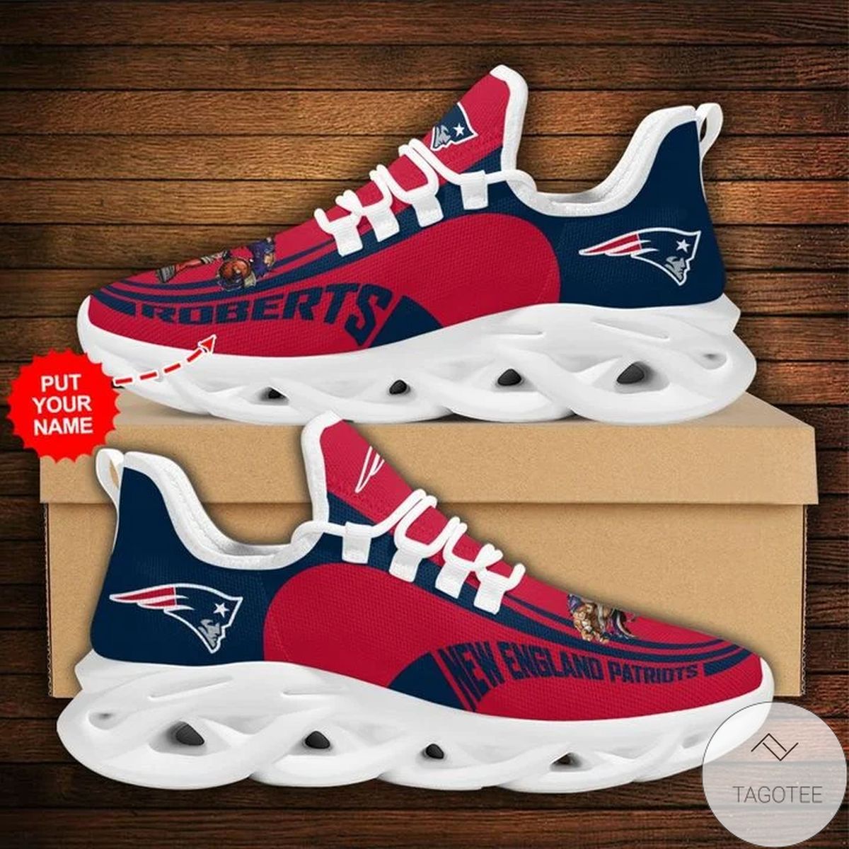 Personalized Nfl New England Patriots Sneaker Max Soul Shoes Personalized Nfl New England Patriots Sneaker Max Soul Shoes