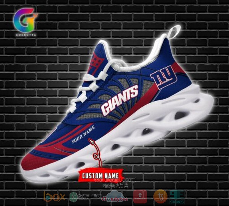 Personalized Nfl New York Giants Custom Clunky Max Soul Shoes Personalized Nfl New York Giants Custom Clunky Max Soul Shoes