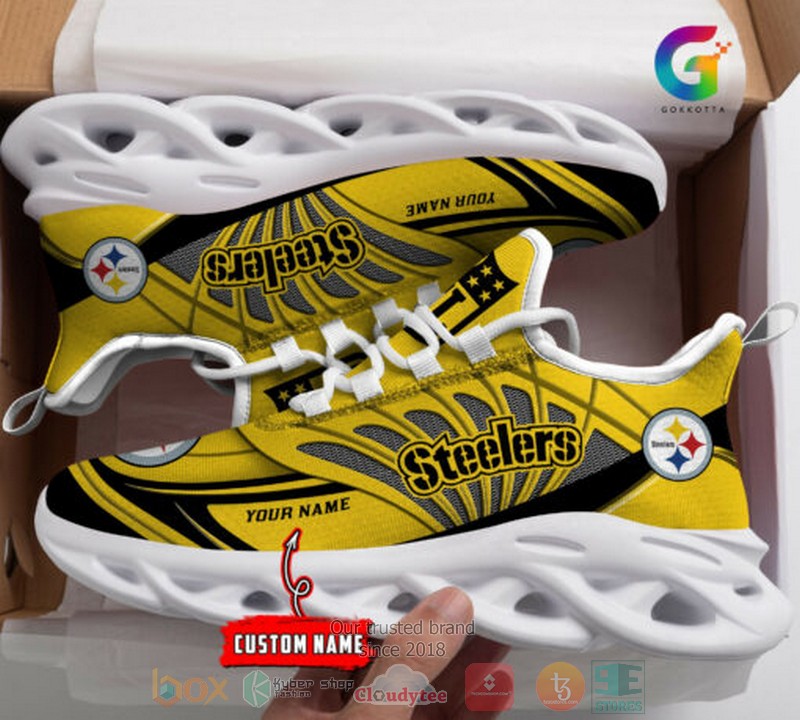 Personalized-Nfl-Pittsburgh-Steelers-Custom-Clunky-Max-Soul-Shoes-1