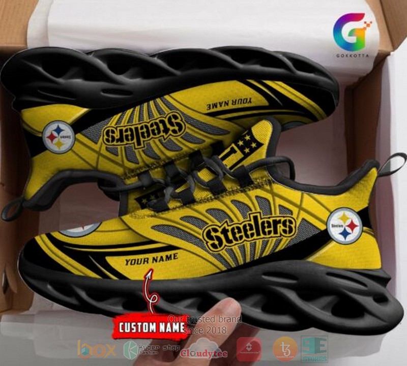 Personalized-Nfl-Pittsburgh-Steelers-Custom-Clunky-Max-Soul-Shoes-2