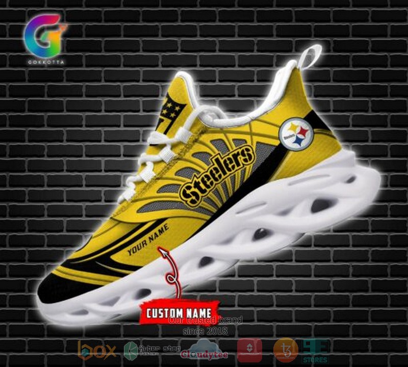 Personalized Nfl Pittsburgh Steelers Custom Clunky Max Soul Shoes Personalized Nfl Pittsburgh Steelers Custom Clunky Max Soul Shoes