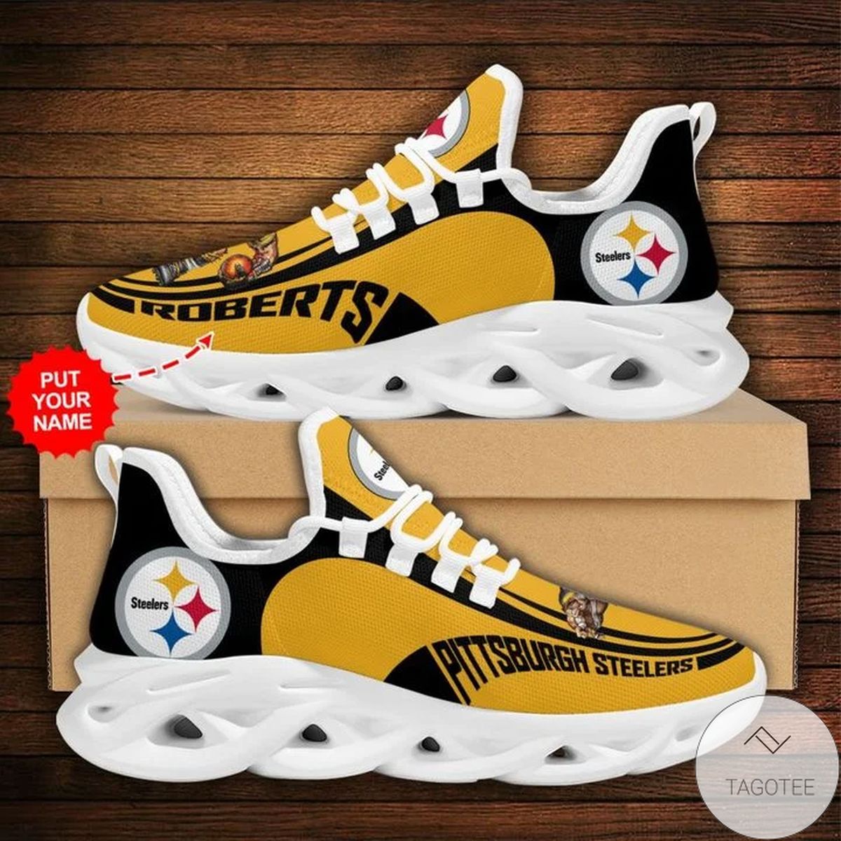 Personalized Nfl Pittsburgh Steelers Sneaker Max Soul Shoes Personalized Nfl Pittsburgh Steelers Sneaker Max Soul Shoes