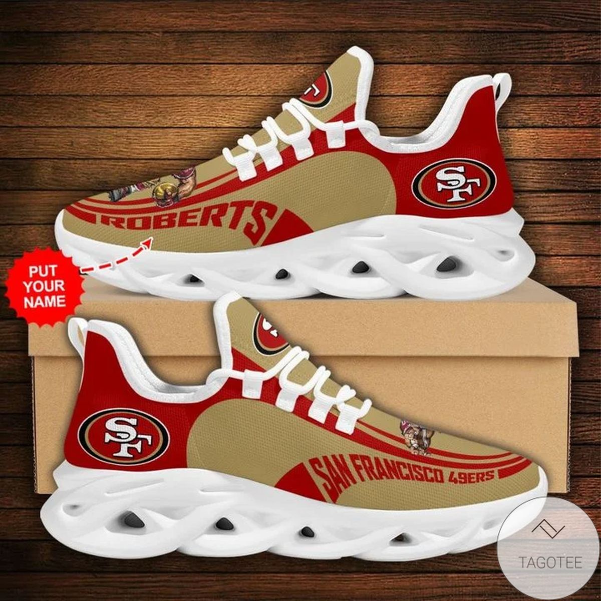 Personalized Nfl San Francisco 49Ers Sneaker Max Soul Shoes Personalized Nfl San Francisco 49Ers Sneaker Max Soul Shoes