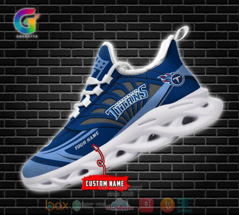 Personalized Nfl Tennessee Titans Custom Clunky Max Soul Shoes Personalized Nfl Tennessee Titans Custom Clunky Max Soul Shoes