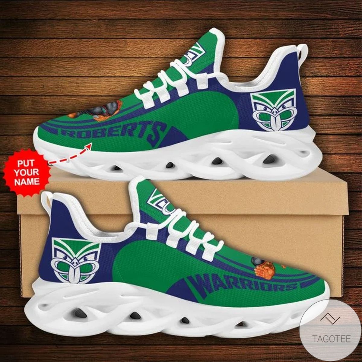 Personalized Nrl New Zealand Warriors Max Soul Sneaker Personalized Nrl New Zealand Warriors Max Soul Sneaker
