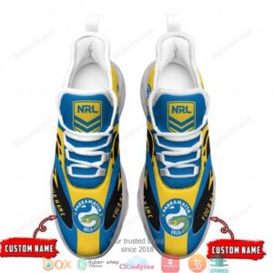 Personalized Nrl Parramatta Eels Blue Max Soul Sneakers