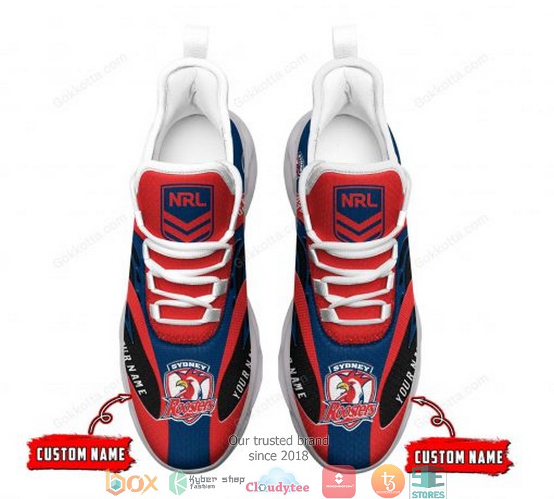 Personalized Nrl Sydney Roosters Red Max Soul Sneakers Personalized Nrl Sydney Roosters Red Max Soul Sneakers