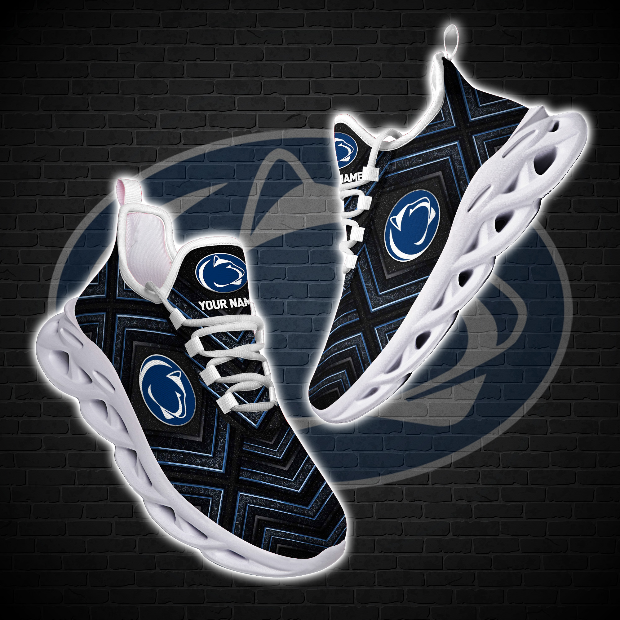 Personalized Penn State Nittany Lions Custom Clunky Max Soul Shoes Personalized Penn State Nittany Lions Custom Clunky Max Soul Shoes