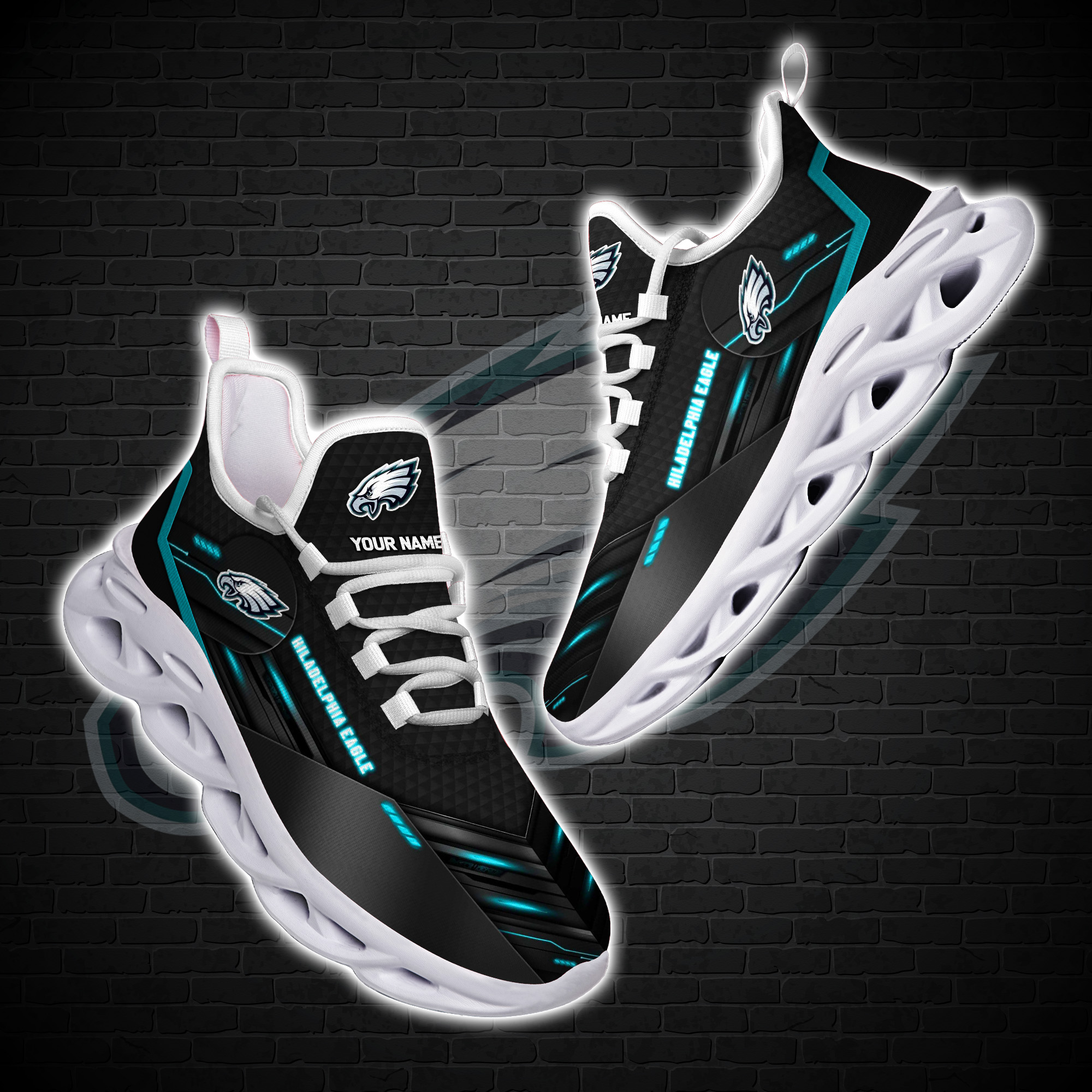 Personalized Philadelphia Eagles Nfl Custom Clunky Max Soul Shoes Personalized Philadelphia Eagles Nfl Custom Clunky Max Soul Shoes
