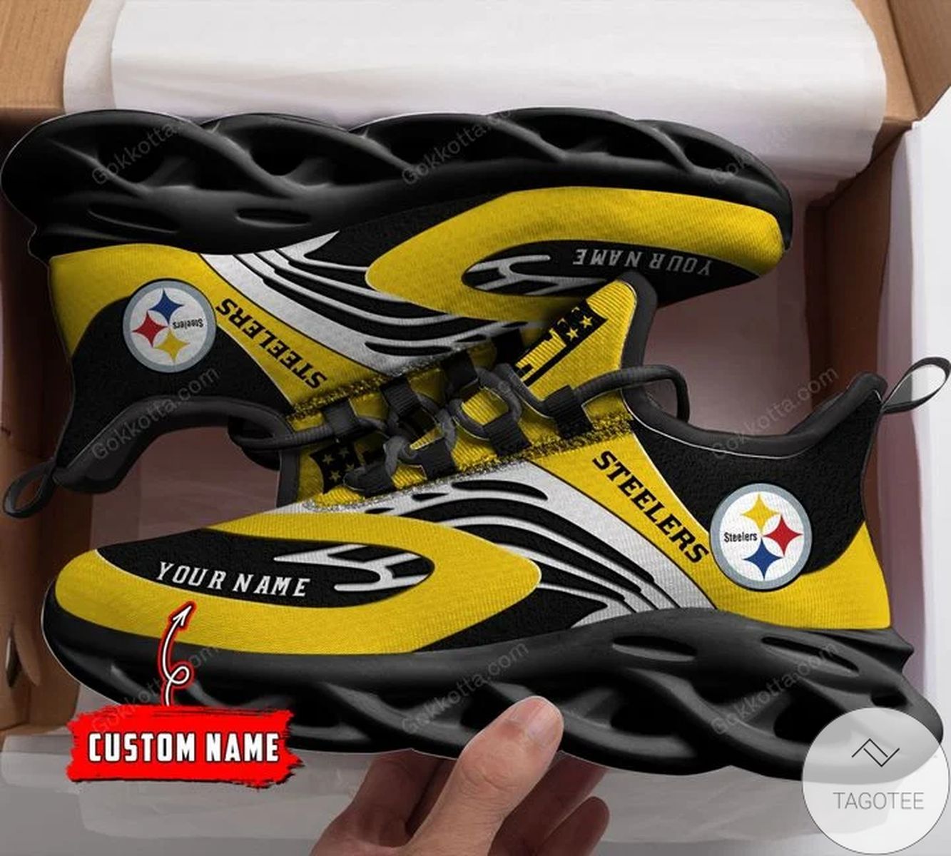 Personalized Pittsburgh Steelers Sneaker Max Soul Shoes Personalized Pittsburgh Steelers Sneaker Max Soul Shoes