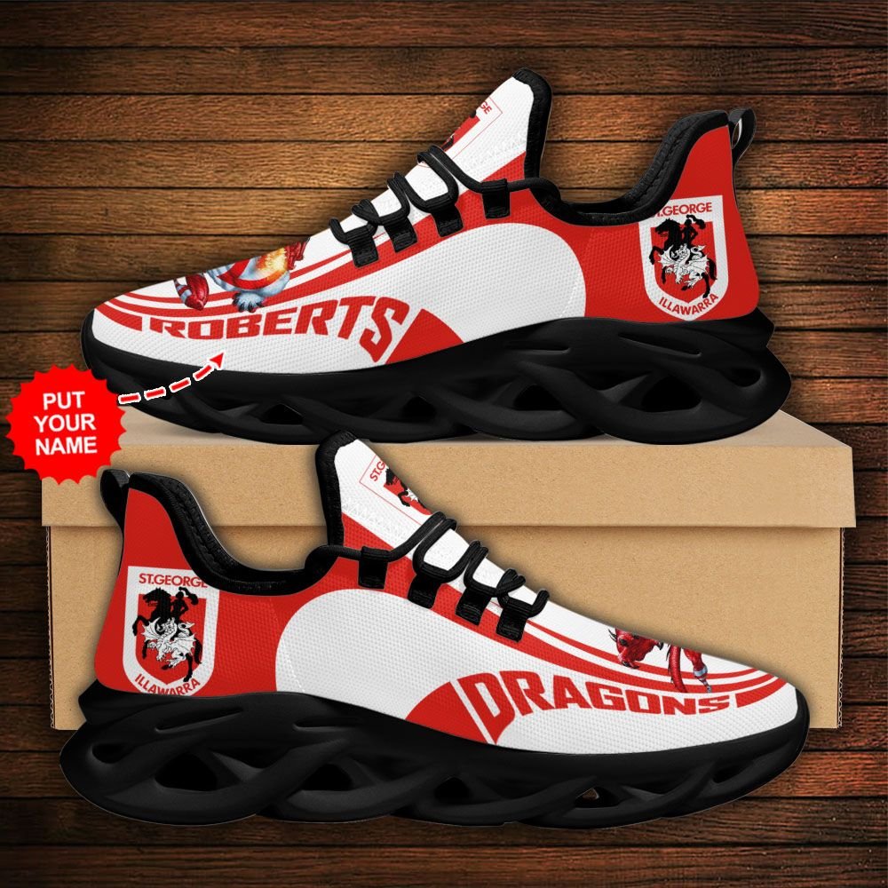 Personalized St. George Illawarra Dragons Clunky Max Soul Shoes Personalized St. George Illawarra Dragons Clunky Max Soul Shoes