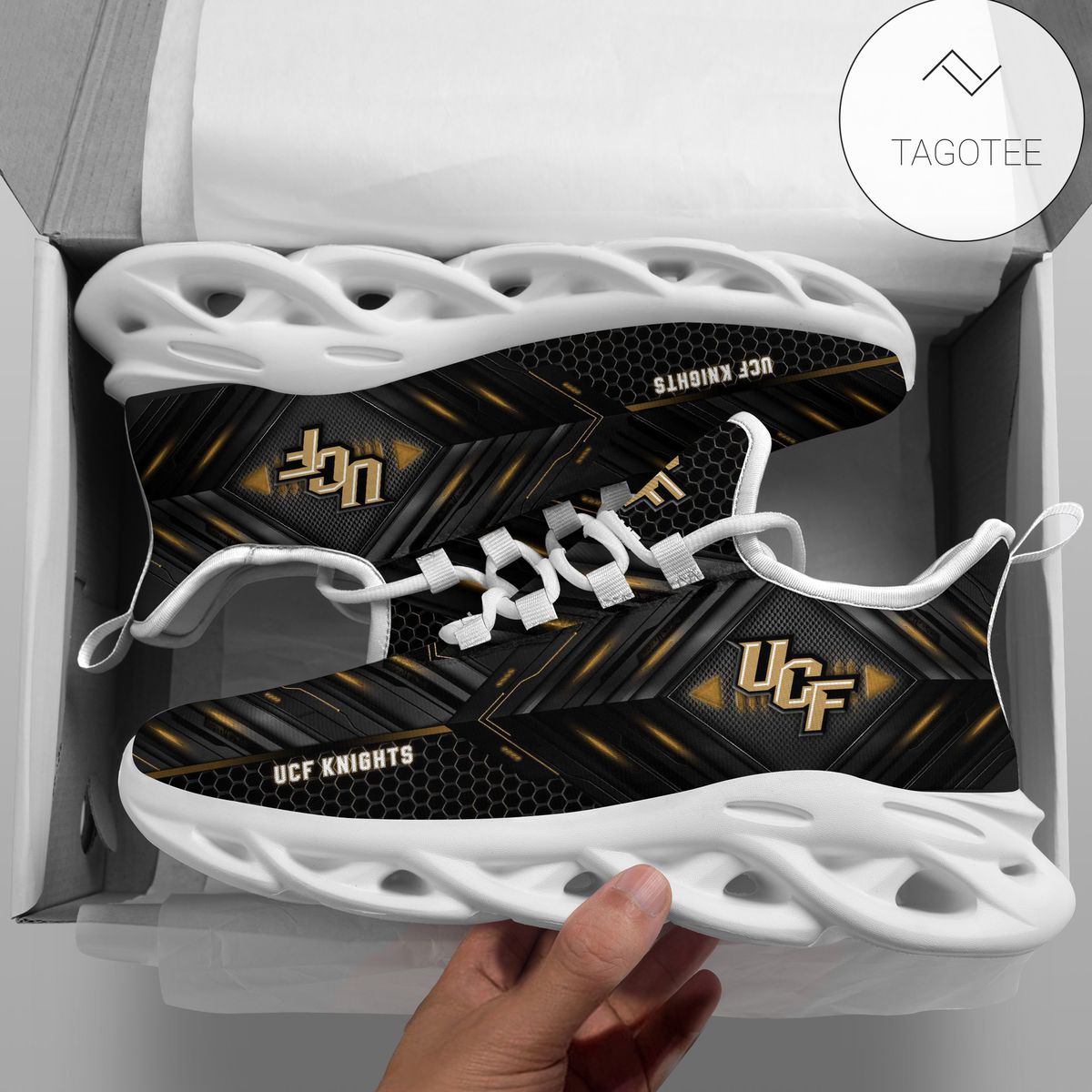 Personalized Ucf Knights Football Team Clunky Sneakers Max Soul Shoes Personalized Ucf Knights Football Team Clunky Sneakers Max Soul Shoes