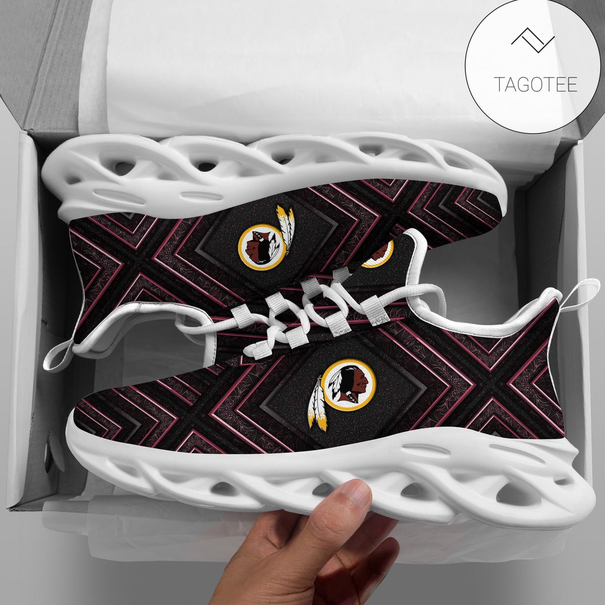 Personalized Washington Redskins Clunky Sneakers Max Soul Shoes Personalized Washington Redskins Clunky Sneakers Max Soul Shoes