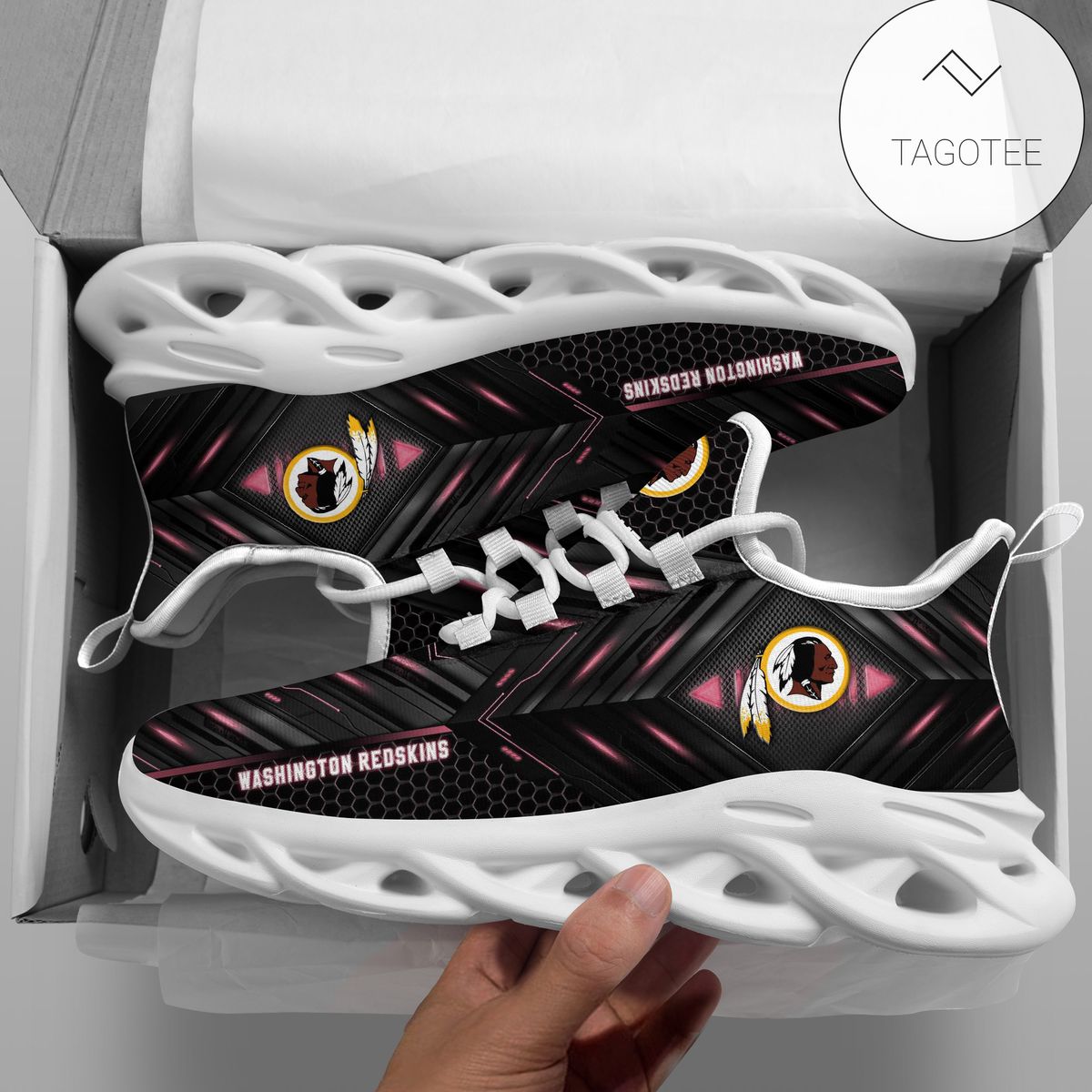 Personalized Washington Redskins Football Team Clunky Sneakers Max Soul Shoes Personalized Washington Redskins Football Team Clunky Sneakers Max Soul Shoes