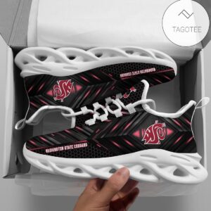 Personalized Washington State Cougars Football Team Clunky Sneakers Max Soul Shoes