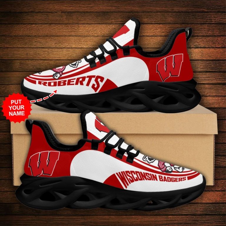 Personalized-Wisconsin-Badgers-Clunky-Max-Soul-Shoes-1