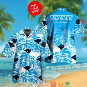 Personalized Carolina Panthers Monstera Deliciosa Hawaiian Shirt