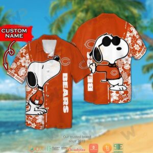 Personalized Chicago Bears Snoopy Hawaiian Shirt