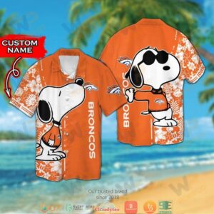 Personalized Denver Broncos Snoopy Hawaiian Shirt