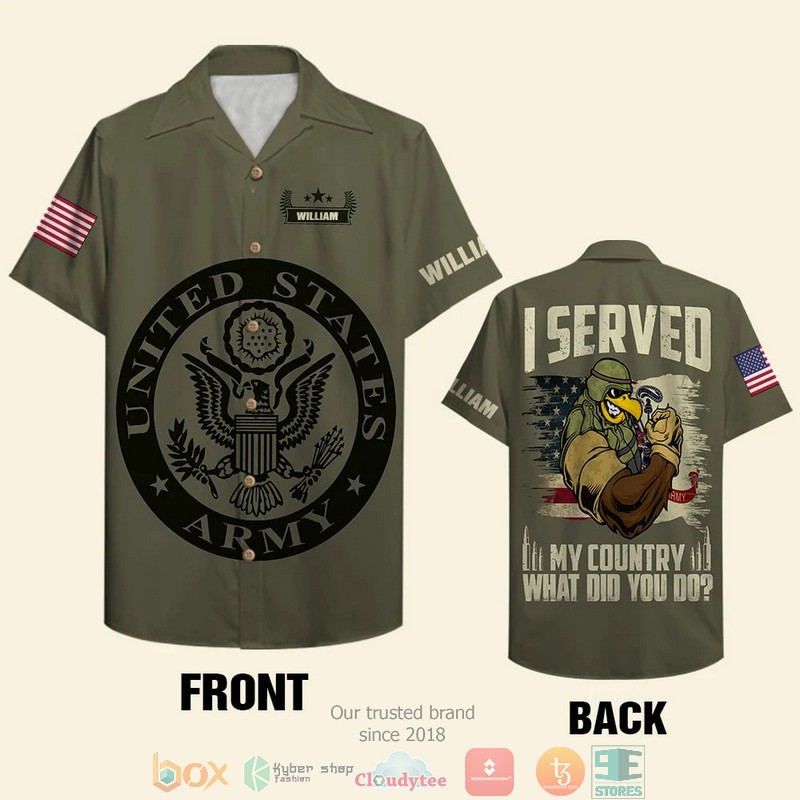 Personalized I Served My Country What Did You Do Hawaiian Shirt Personalized I Served My Country What Did You Do Hawaiian Shirt