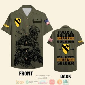 Personalized I Will Always Be A Soldier Veteran Custom Hawaiian Shirt