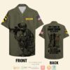 Personalized My Time In Uniform Is Over Veteran Military Soldiers Veteran Custom Hawaiian Shirt