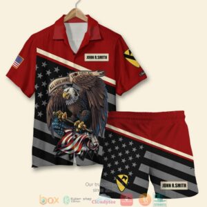 Personalized On Fridays We Wear Red Hawaiian Shirt Men Beach Shorts