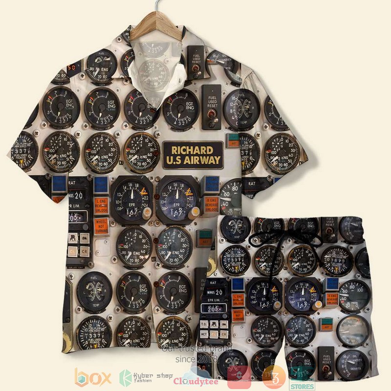 Personalized Pilot Aircraft Cockpit Custom Hawaiian Shirt Personalized Pilot Aircraft Cockpit Custom Hawaiian Shirt