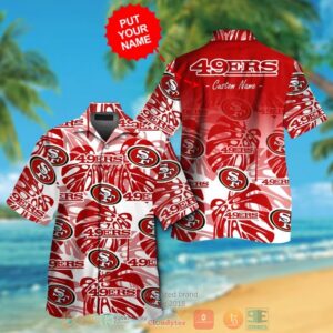 Personalized San Francisco 49Ers Tropical Plants Custom Hawaiian Shirt And Shorts