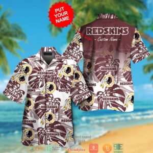 Personalized Washington Redskins Monstera Deliciosa Hawaiian Shirt