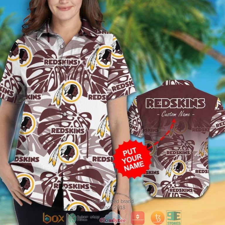 Personalized_Washington_Redskins_Monstera_deliciosa_Hawaiian_shirt_short_1_2-768x768-1