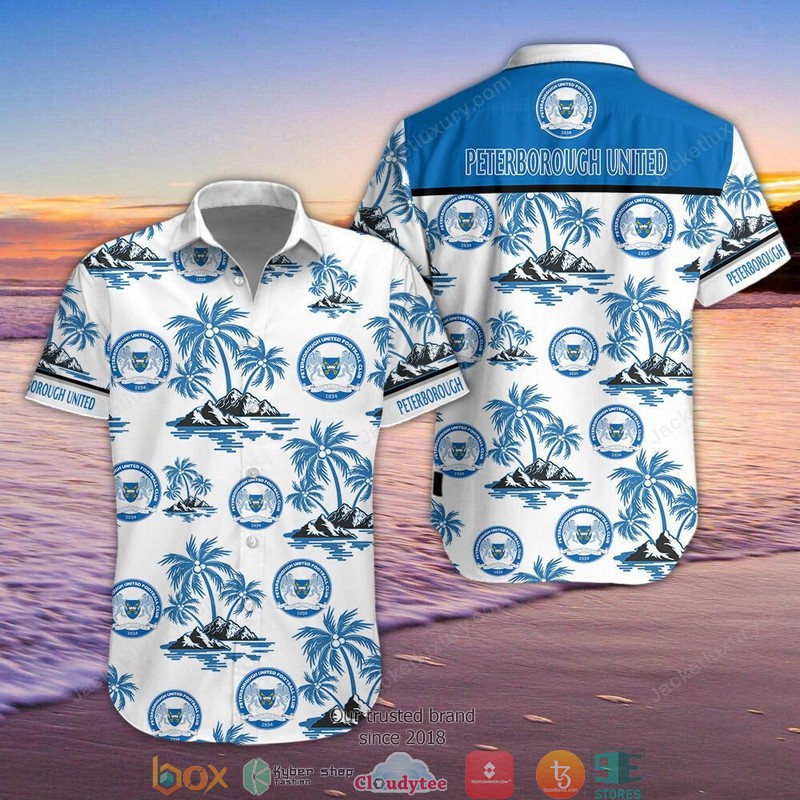 Peterborough United F.C Hawaiian Shirt Peterborough United F.C Hawaiian Shirt