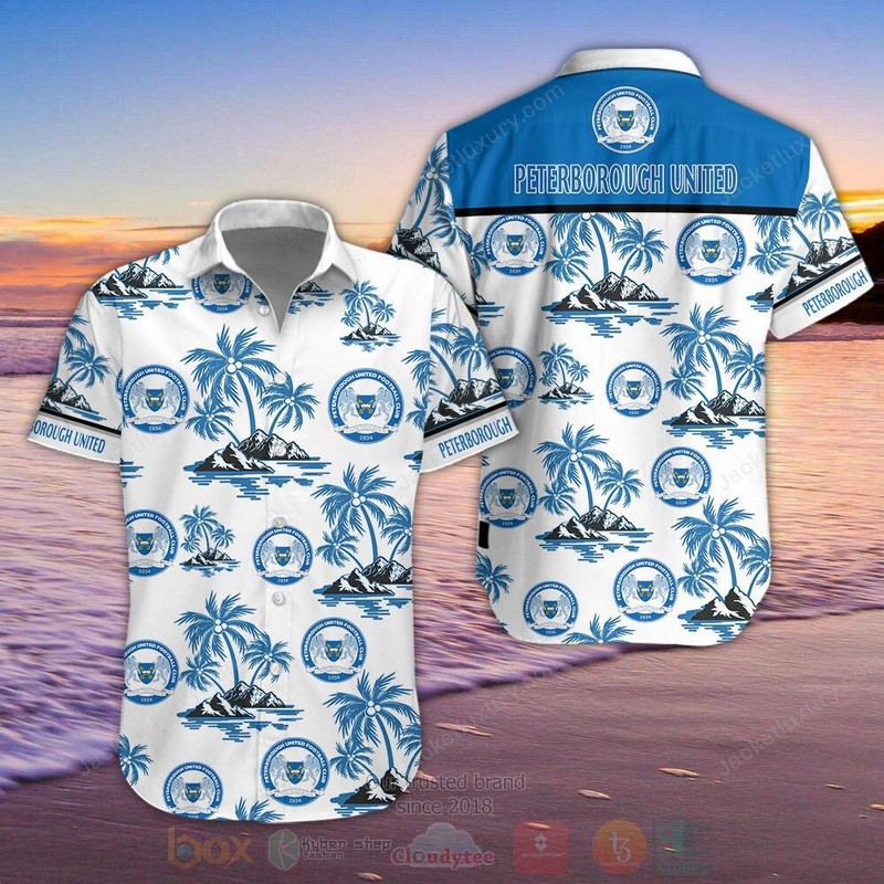 Peterborough United F.C Hawaiian Shirt Peterborough United F.C Hawaiian Shirt