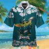 Philadelphia Eagles Baby Yoda Hibiscus Hawaiian Shirt