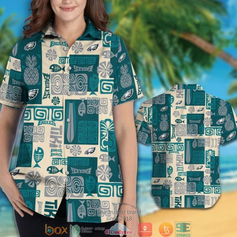 Philadelphia_Eagles_Fish_pineapple_pattern_Hawaiian_Shirt_short_1_2-768x768-1