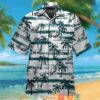 Philadelphia Eagles Green Coconut White Hawaiian Shirt
