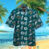 Philadelphia Eagles Hibiscus Leaf Pattern Hawaiian Shirt