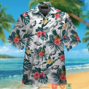 Philadelphia Eagles Hibiscus Pineapple Hawaiian Shirt