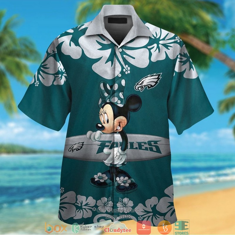 Philadelphia Eagles Minnie Mouse Hawaiian Shirt Philadelphia Eagles Minnie Mouse Hawaiian Shirt