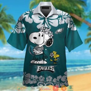 Philadelphia Eagles Snoopy Hawaiian Shirt