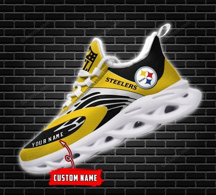 Pittsburgh Steelers Custom Personalized Max Soul Clunky Sneaker Shoes Pittsburgh Steelers Custom Personalized Max Soul Clunky Sneaker Shoes