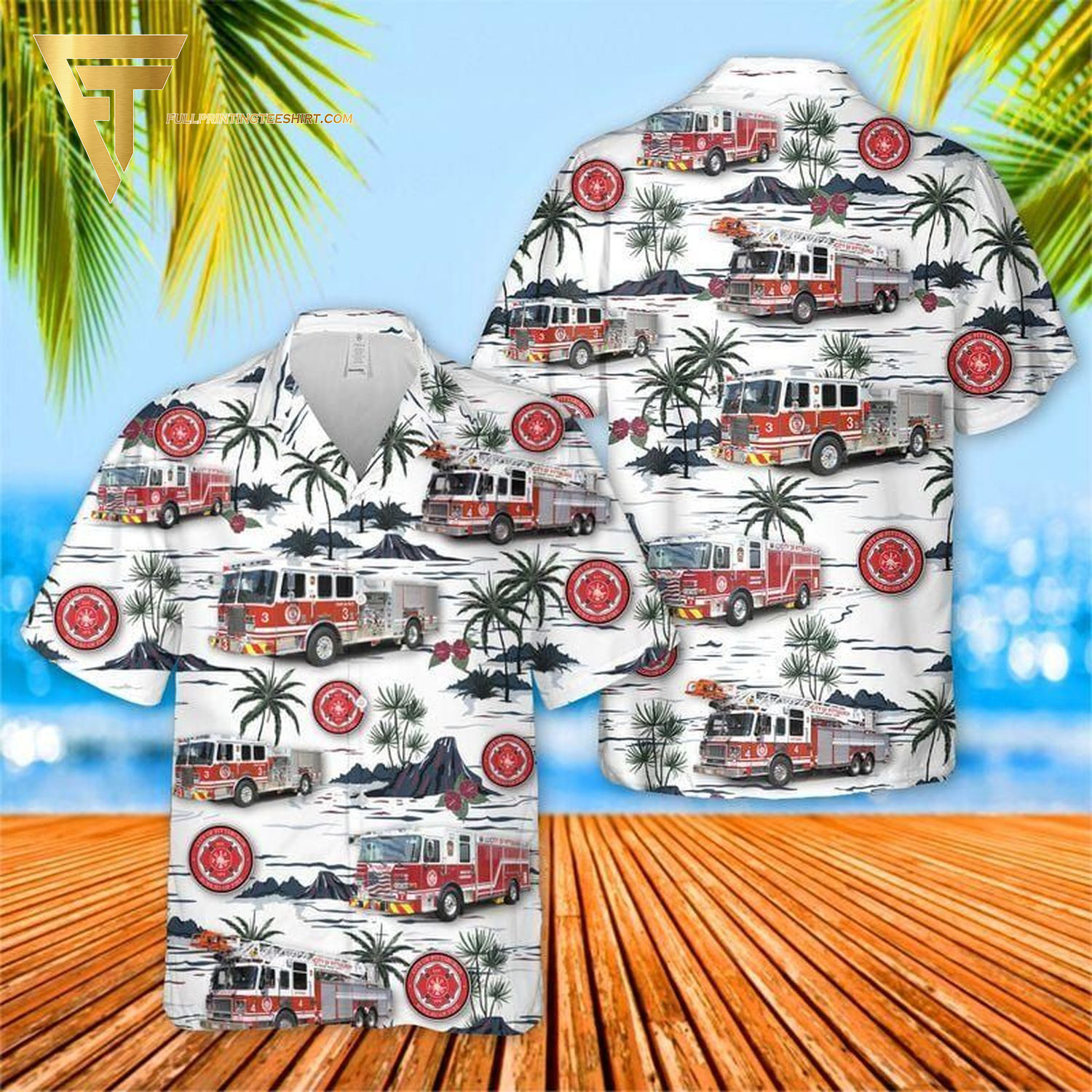 Pittsburgh Fighterfi Rescue White All Over Print Hawaiian Shirts And Beach Shorts Pittsburgh Fighterfi Rescue White All Over Print Hawaiian Shirts And Beach Shorts