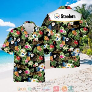 Pittsburgh Steelers Nfl Pineapple Black Hawaiian Shirt