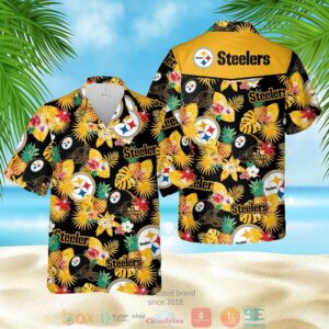 Pittsburgh Steelers Nfl Pineapple Black Yellow Hawaiian Shirt