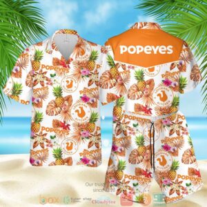 Popeyes Louisiana Kitchen Pineapple Hawaiian Shirt