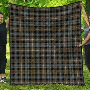 Premium Quilt - Campbell Argyll Weathered Tartan Quilt A7