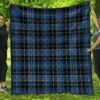 Premium Quilt - Clergy Blue Tartan Quilt A7
